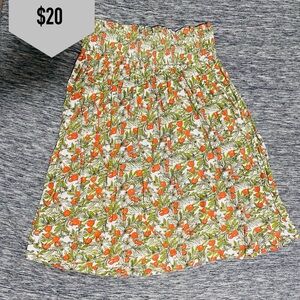 Kate Quinn smocked skirt | small | orange blossom